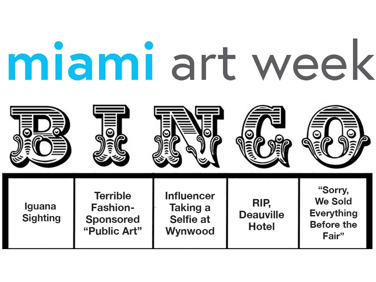 Your Miami Art Week Bingo Card Is Here