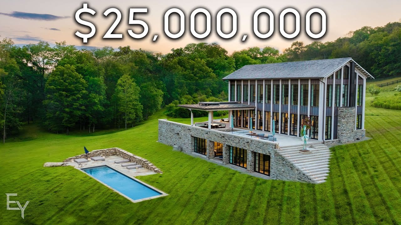 Inside a $25,000,000 New York Billionaires Ranch!