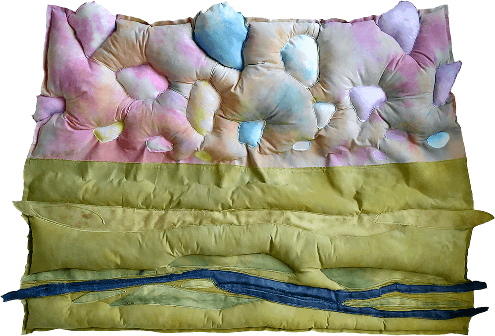 Alissa Alfonso | Faded Landscape 2, 2021 | 28"x26"in, Textile