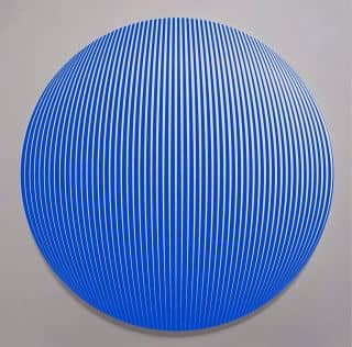 Linear Blue Exoplanet #JohnZoller Acrylic on Canvas 48-inch Diameter #blue #paint #modernart #artworld #artwork🎨 #finearts #abmb #palmbeach #ad #luxe #icdbrookfieldplace #dubai #luxury #luxurylifestyle #luxurydecor #luxuryhomedecor #luxuryhome #elledecor #househunting #homedecor #fashionista #miamiart #miamidesigndistrict #wynwood #olivercolegallery #greenwitch #lajolla #artbasel #moma