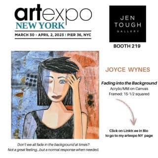 Please stop in at Booth 219 at Pier 36 during artexpo NY to see my paintings among all the fantastic art being shown and represented by jentoughgallery.

If you can’t make it and want to purchase my piece before the show, contact Jen Tough Gallery.

It will still be shown there but with a red dot. 🔴

You can get all the info about the art expo and how to purchase by clicking my Linktr.ee NOW.

•
•
#artexponewyork 
#artexponyc #smallworks #abstractartist 
#connections #makingconnections 
#jentoughgallery #artforsale #contemporaryart #worksonpaper #contemporarypainting #drawing #artists #artistsoninstagram #mixedmedia #contemporaryart #artgallery #interiordesign #interiordecor #giftsforher #giftsforhim 
#buyartonline #connections #relationships #artist_alliance_community#artroomsapp #saatchiartist #saatchiart #digitalart