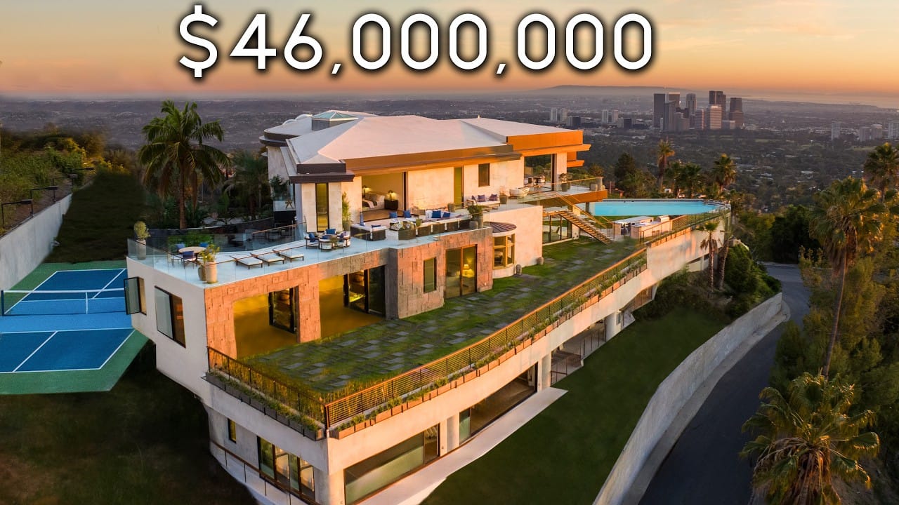 Bali Inspired BEVERLY HILLS Mansion With Insane City Views!